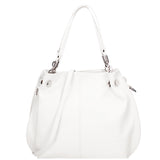 Ereba Borsa a mano da donna Made in Italy 100% pelle 3305-S01 BIANCO Gave Lux