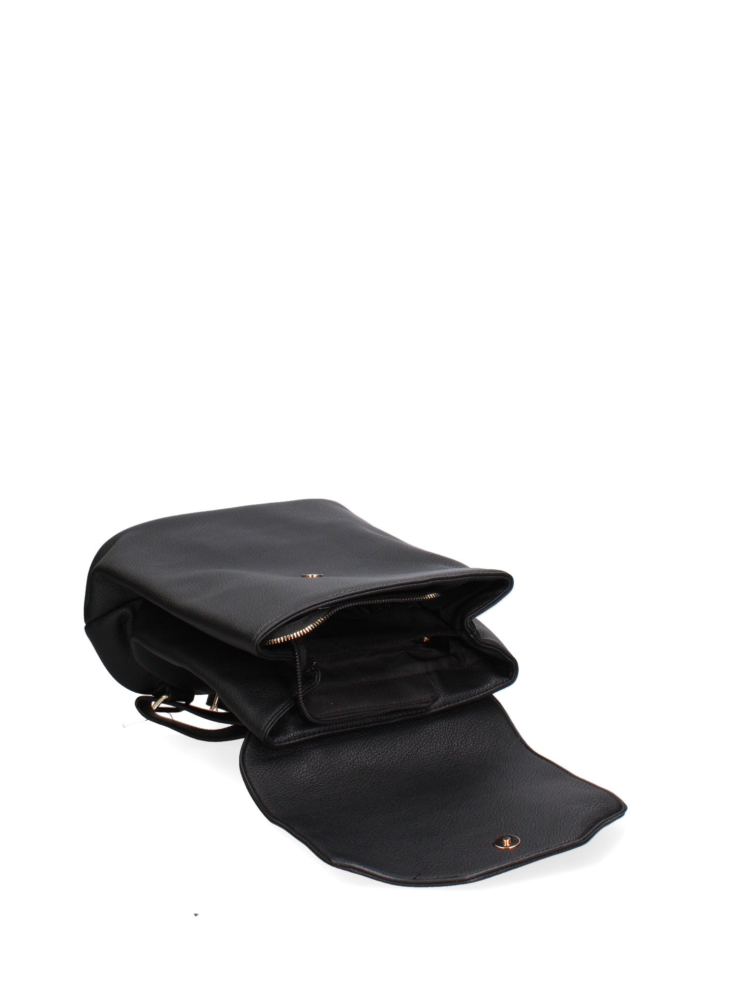 Zaino da donna in ecopelle Casual 640-2-BLACK Diana&co