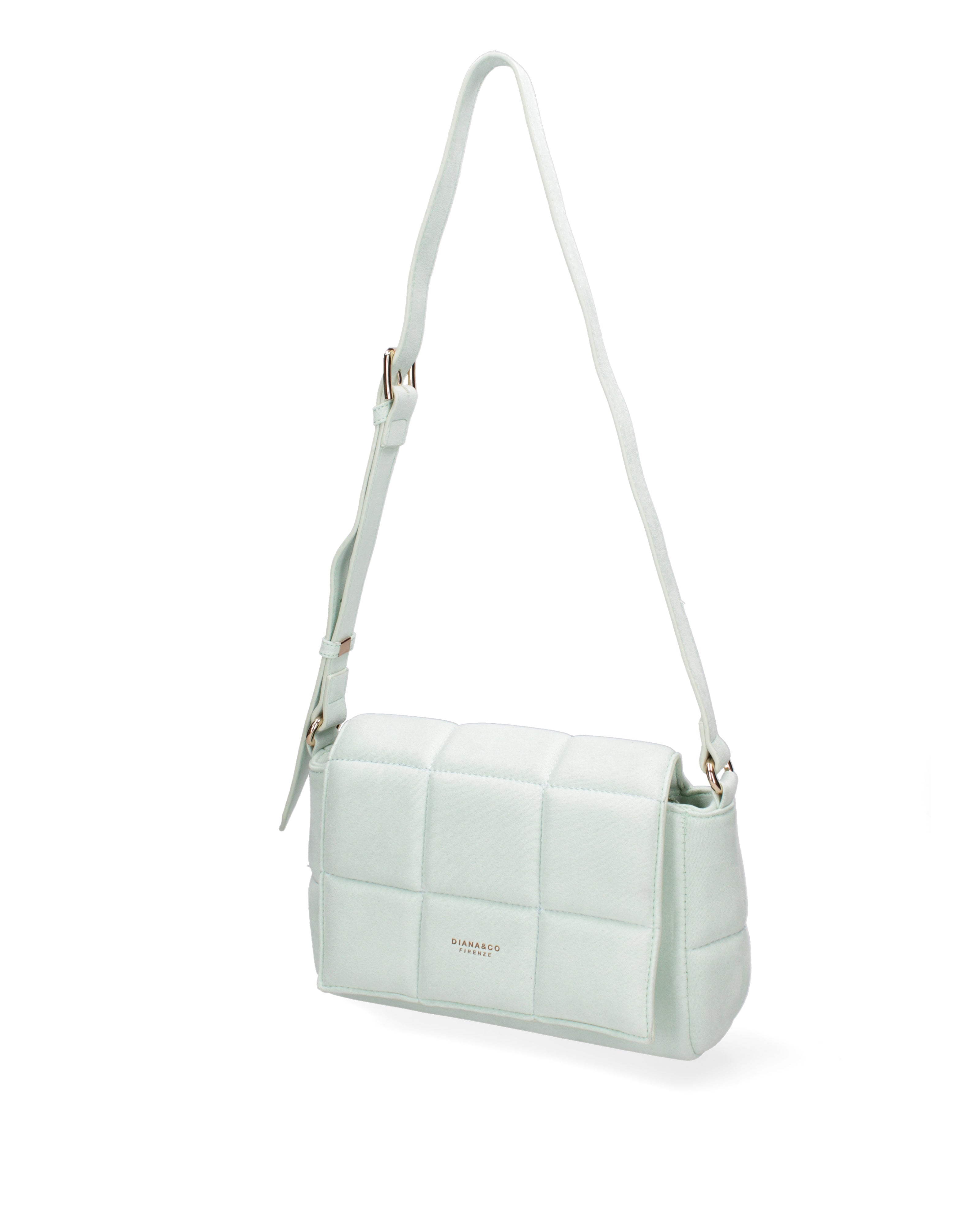 Borsa a spalla da donna Ecopelle DC3323-1-MINT Diana&co