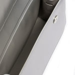 Borsa a mano da donna 100% Pvc FLAT ROOD M-SILVER + OFF SILVER Marc Ellis