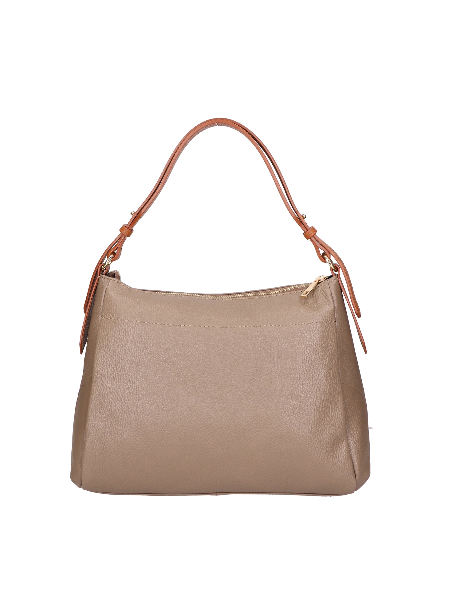 Vladimira Borsa a spalla da donna Vera pelle 06675-D40 TAUPE +D17 CUOIO Gave Lux