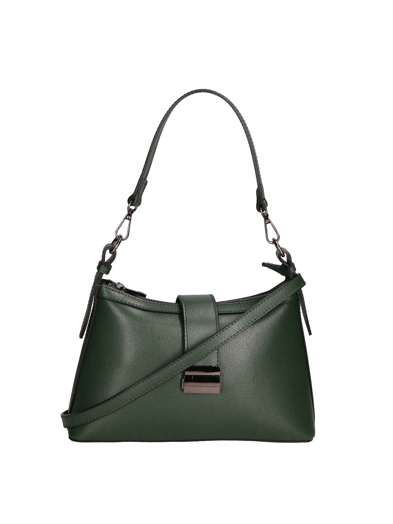 Aurelia Borsa a spalla da donna Vera pelle 05694-PL14 VERDE Gave Lux