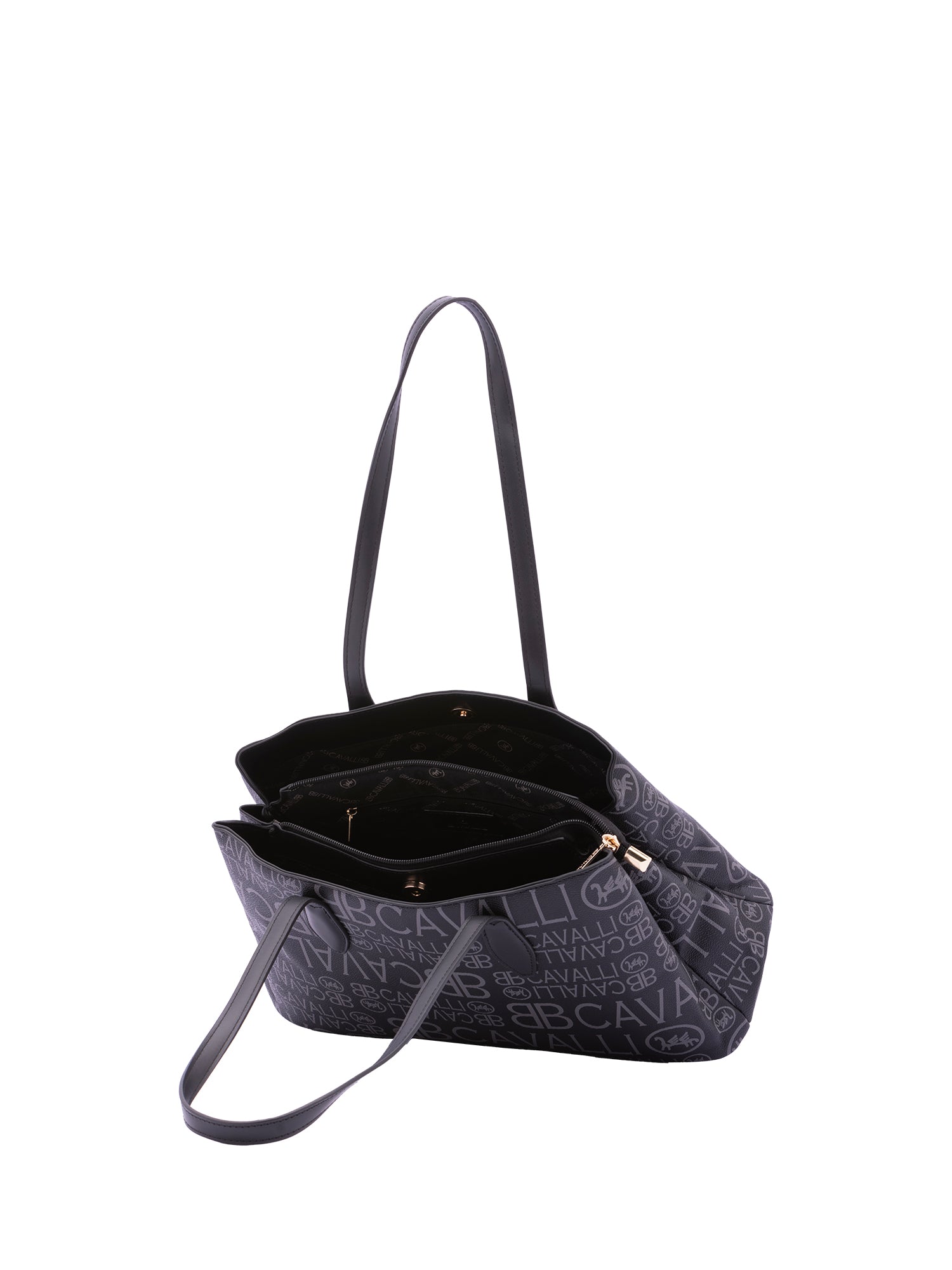 Borsa a spalla da donna Ecopelle BC1369-NERO B Cavalli