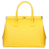 Aleria Borsa a mano da donna Vera pelle 8005-D04 GIALLO Gave Lux