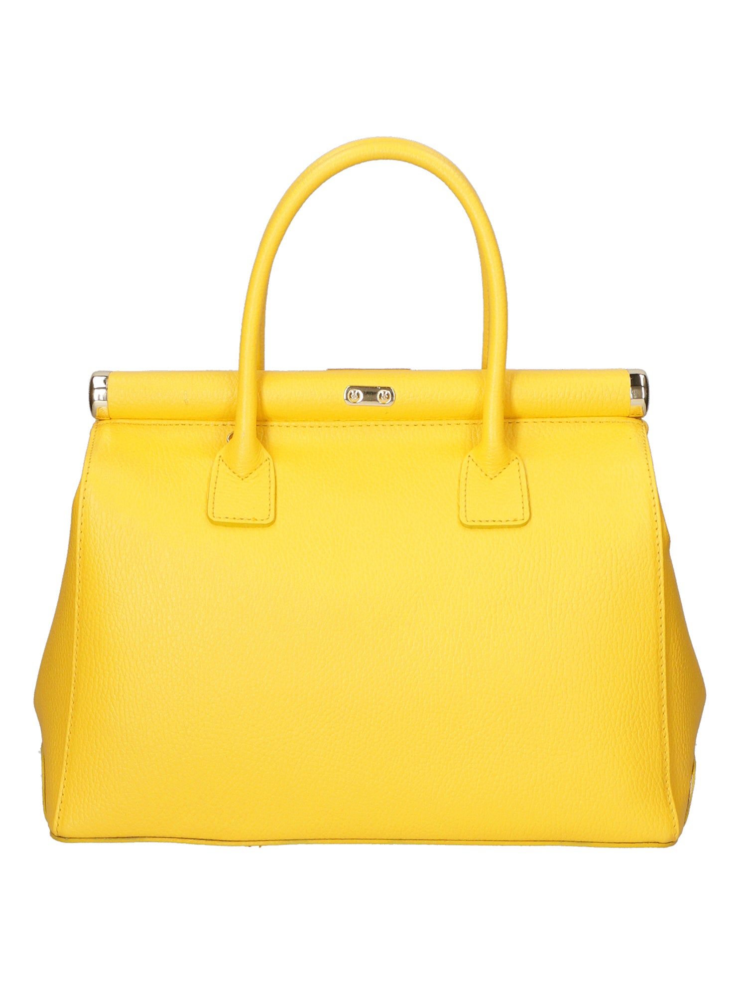 Aleria Borsa a mano da donna Vera pelle 8005-D04 GIALLO Gave Lux