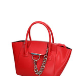 Borsa a mano da donna Vera pelle JR-W-1102BX-CORAL RED-SILVER John Richmond