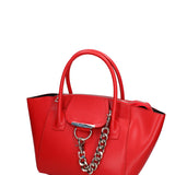 Borsa a mano da donna Vera pelle JR-W-1102BX-CORAL RED-SILVER John Richmond