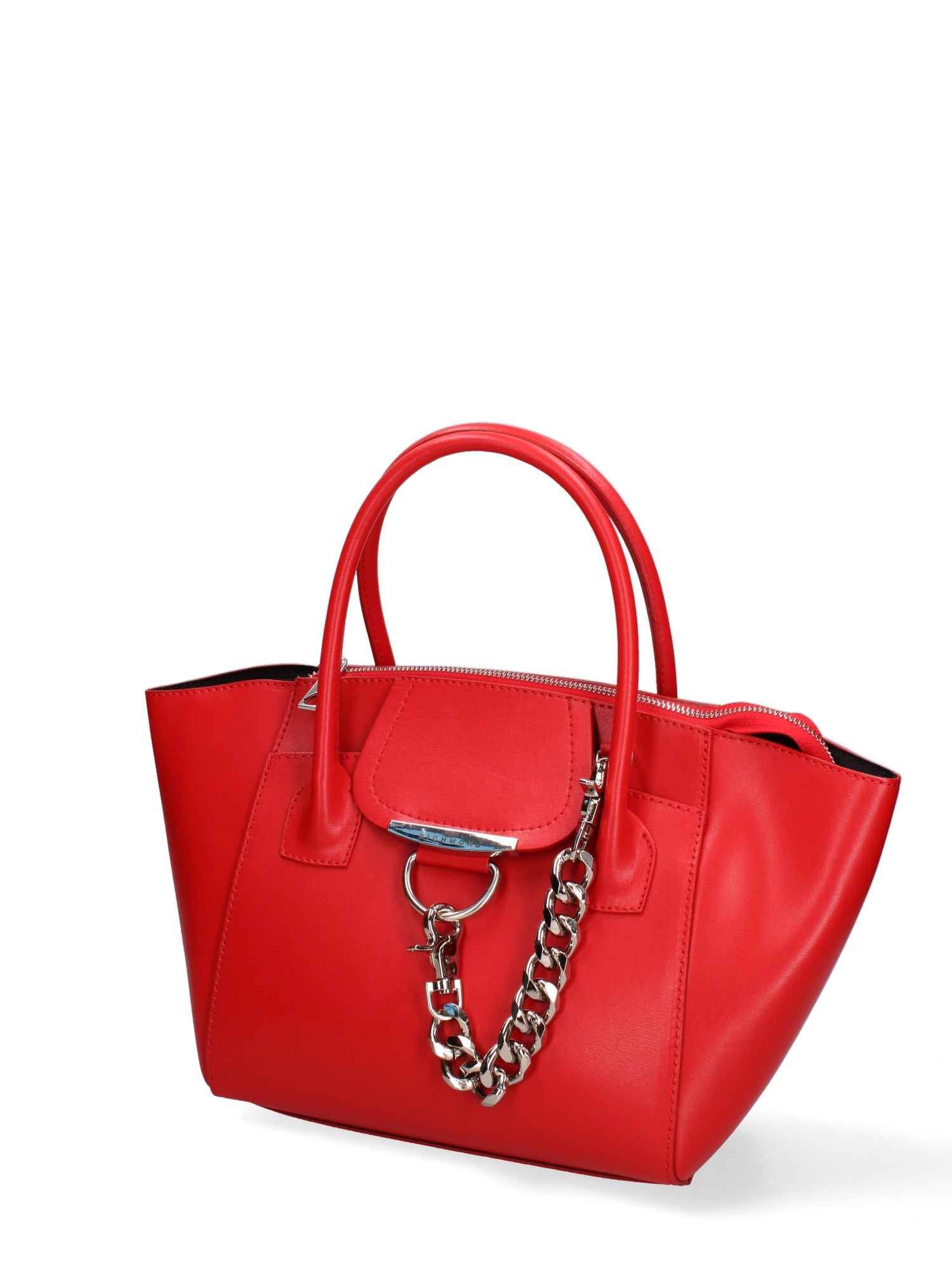 Borsa a mano da donna Vera pelle JR-W-1102BX-CORAL RED-SILVER John Richmond