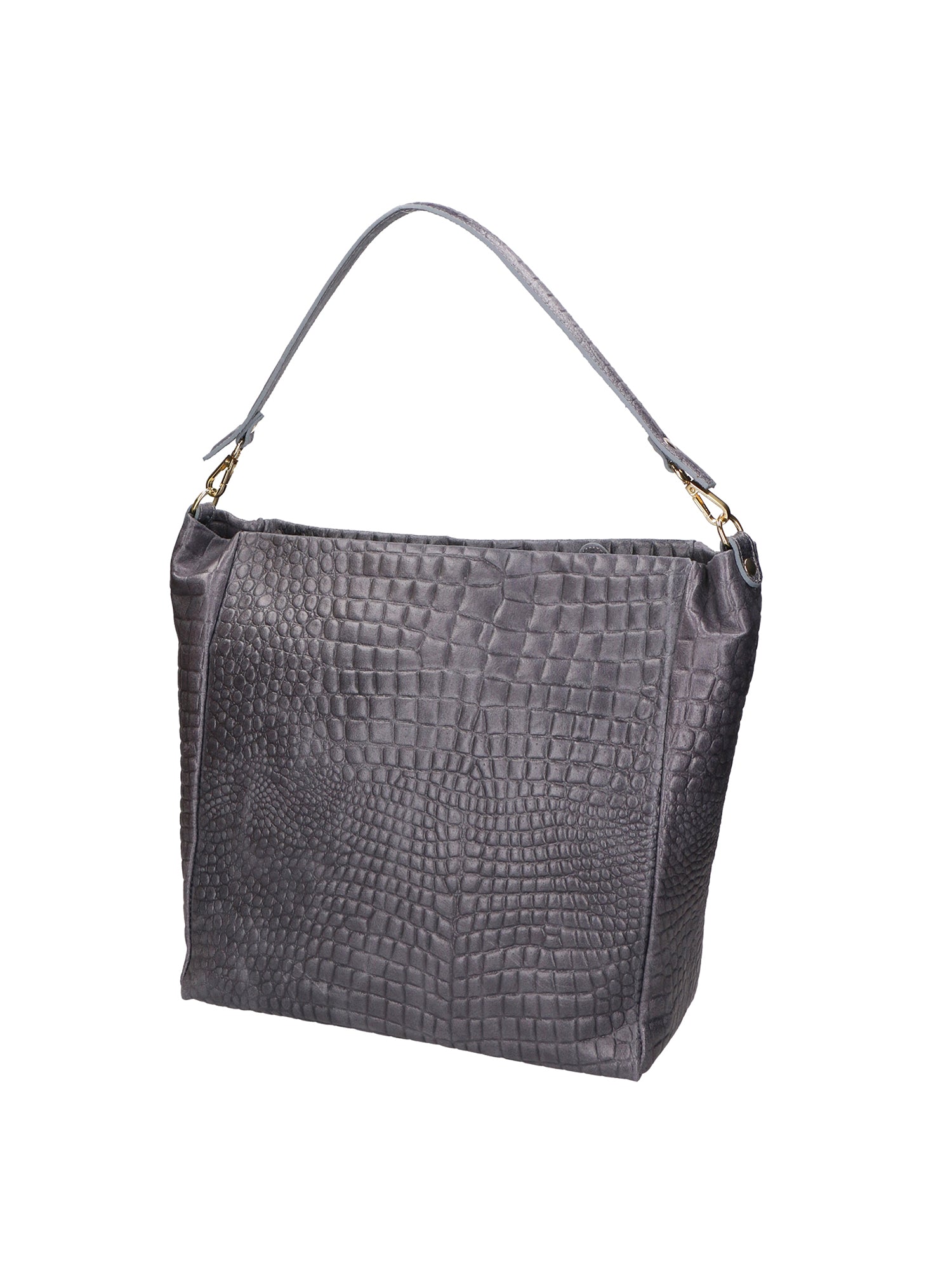 Valtera Borsa a spalla da donna Vera pelle 06500-042 GRIGIO SCURO Gave Lux