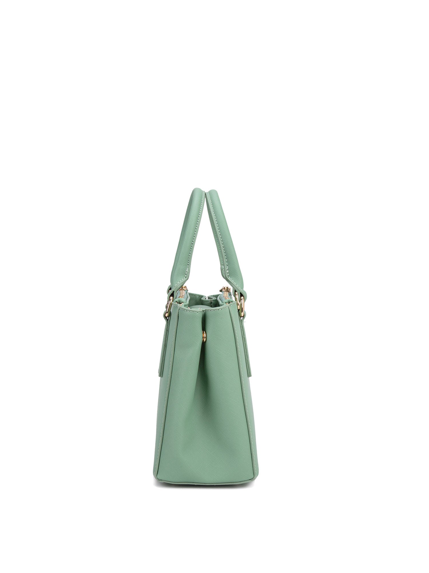 Borsa a mano da donna 100% pelle vegana PU 720-2PT-JADE GREEN Diana&co