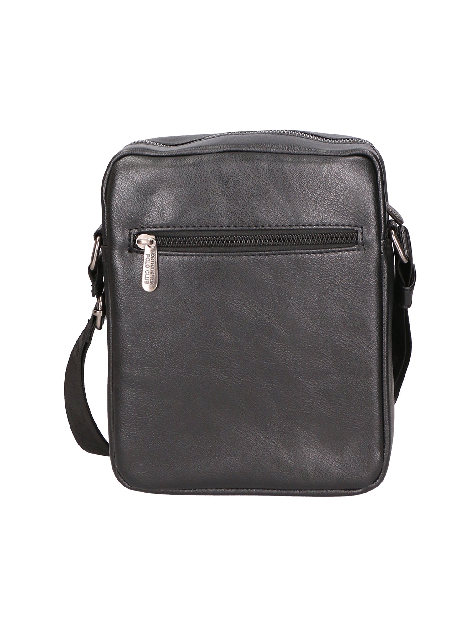 Borsa a tracolla uomo 100% pelle PU PCL3105-BLACK Northampton Polo Club