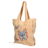 Papillon Borsa a spalla da donna Vera pelle 8620-FANGO TAUPE Gave Lux