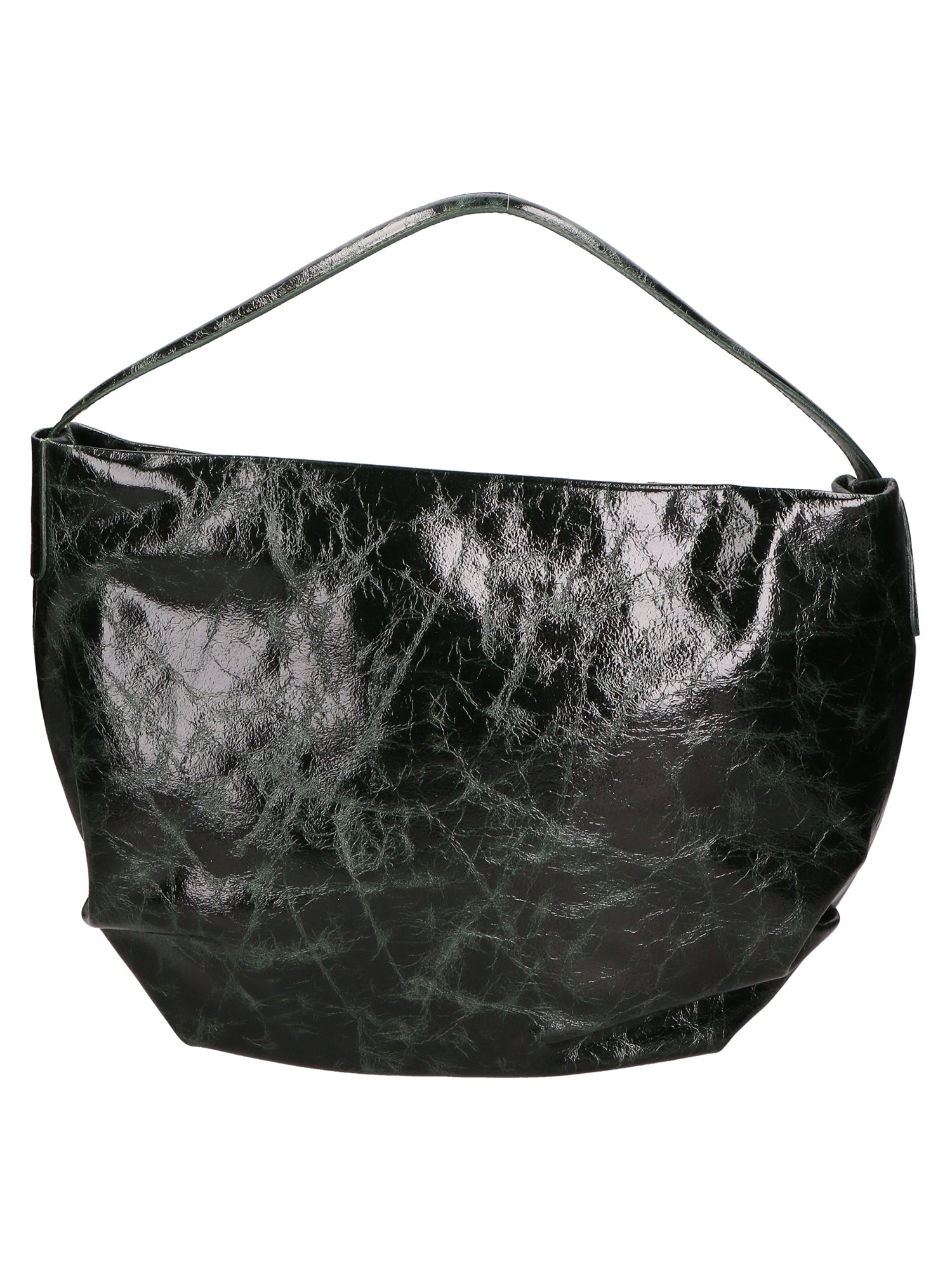 Vanda Borsa a spalla da donna Vera pelle 06507-017 VERDE BOTTIGLIA Gave Lux