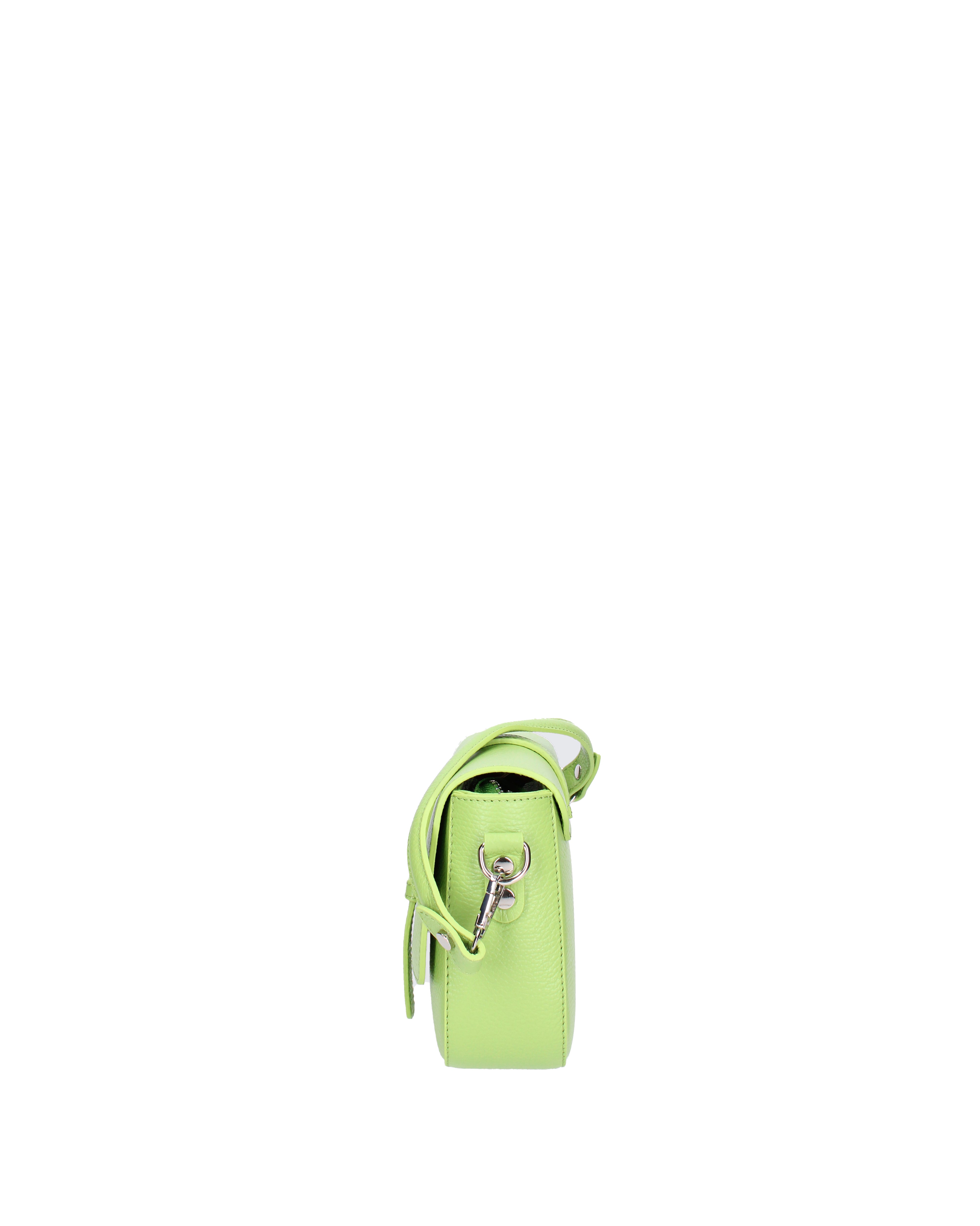 Borsa a tracolla da donna Vera pelle 07203-D12 VERDE Roberta Rossi