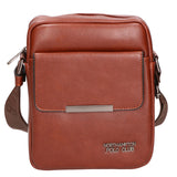 Borsa a tracolla uomo in pelle PU Casual PCL3079-COFFEE Northampton Polo Club