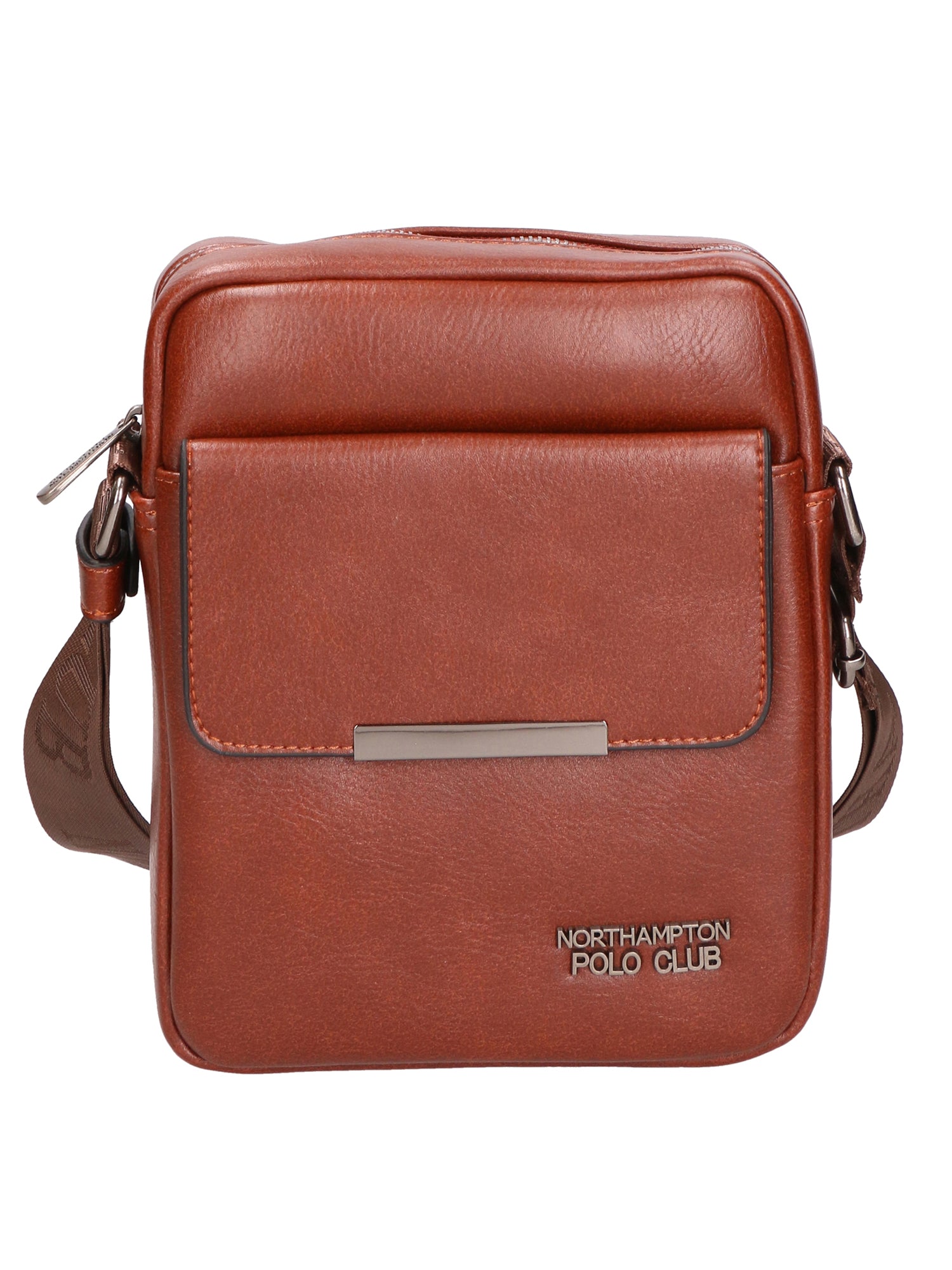 Borsa a tracolla uomo in pelle PU Casual PCL3079-COFFEE Northampton Polo Club