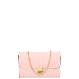 Borsa a tracolla da donna Vera pelle 00734-LU13 ROSA BABY Viola Castellani