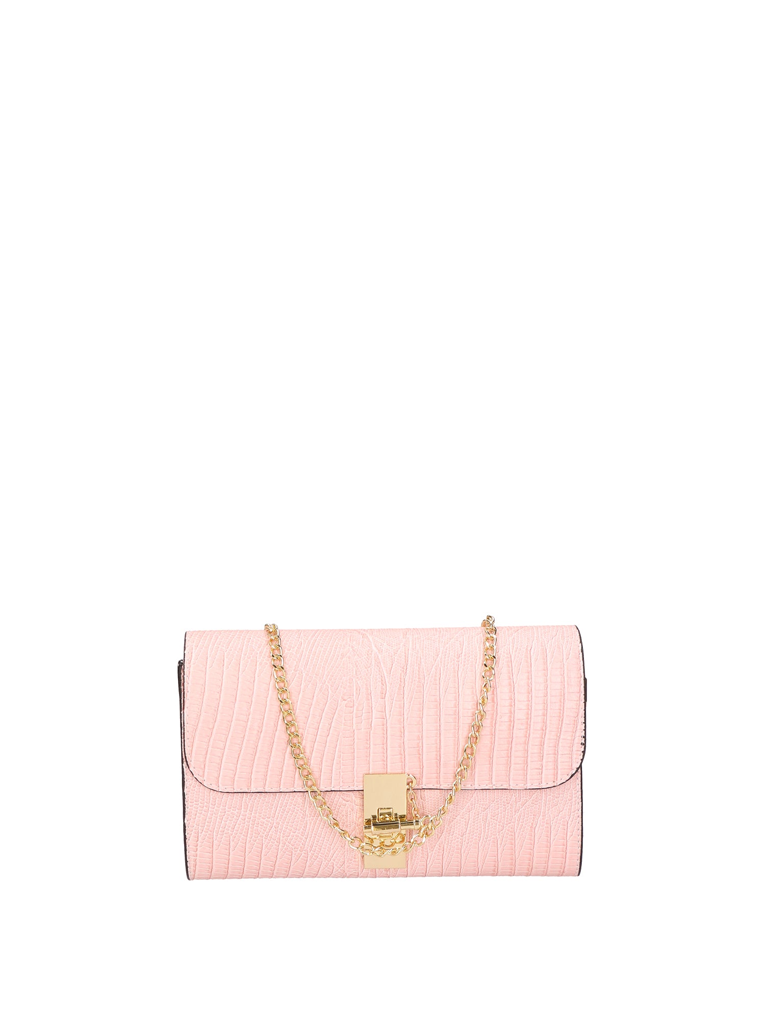 Borsa a tracolla da donna Vera pelle 00734-LU13 ROSA BABY Viola Castellani