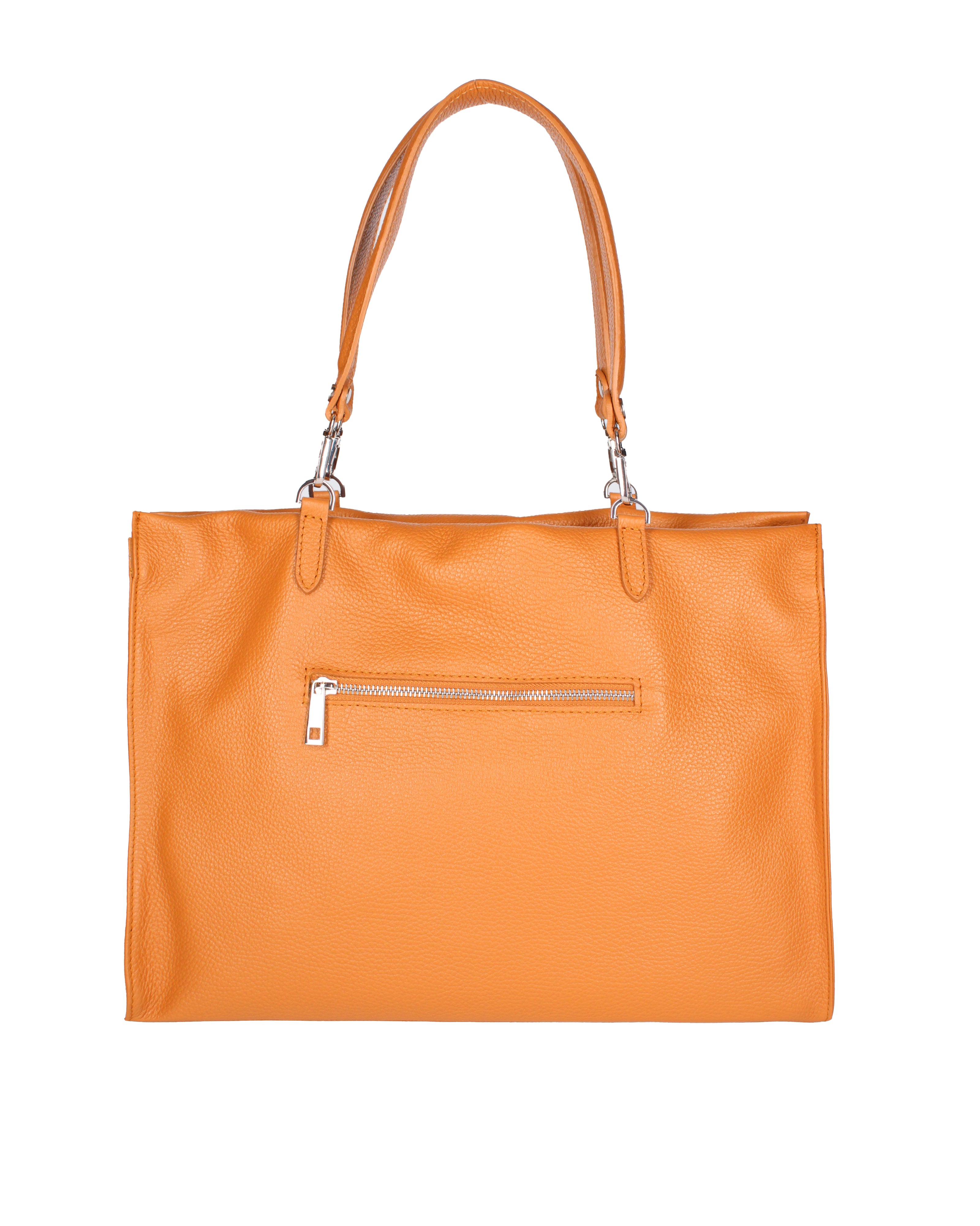 Borsa a mano da donna 100% vera pelle 07138-D44 CUOIO Roberta Rossi