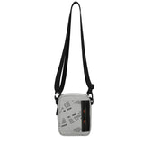 Unisex Textile Shoulder Bag Vegan Product 12.5x5x16 cm