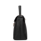 Borsa a mano da donna 100% pelle vegana PU 755-2PT-BLACK Diana&co