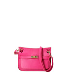 Katie Borsa a tracolla da donna 100% vera pelle 07145-D02 FUXIA Viola Castellani