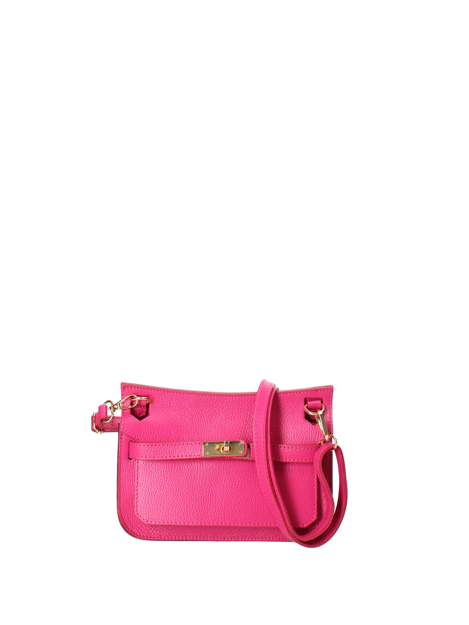 Katie Borsa a tracolla da donna 100% vera pelle 07145-D02 FUXIA Viola Castellani