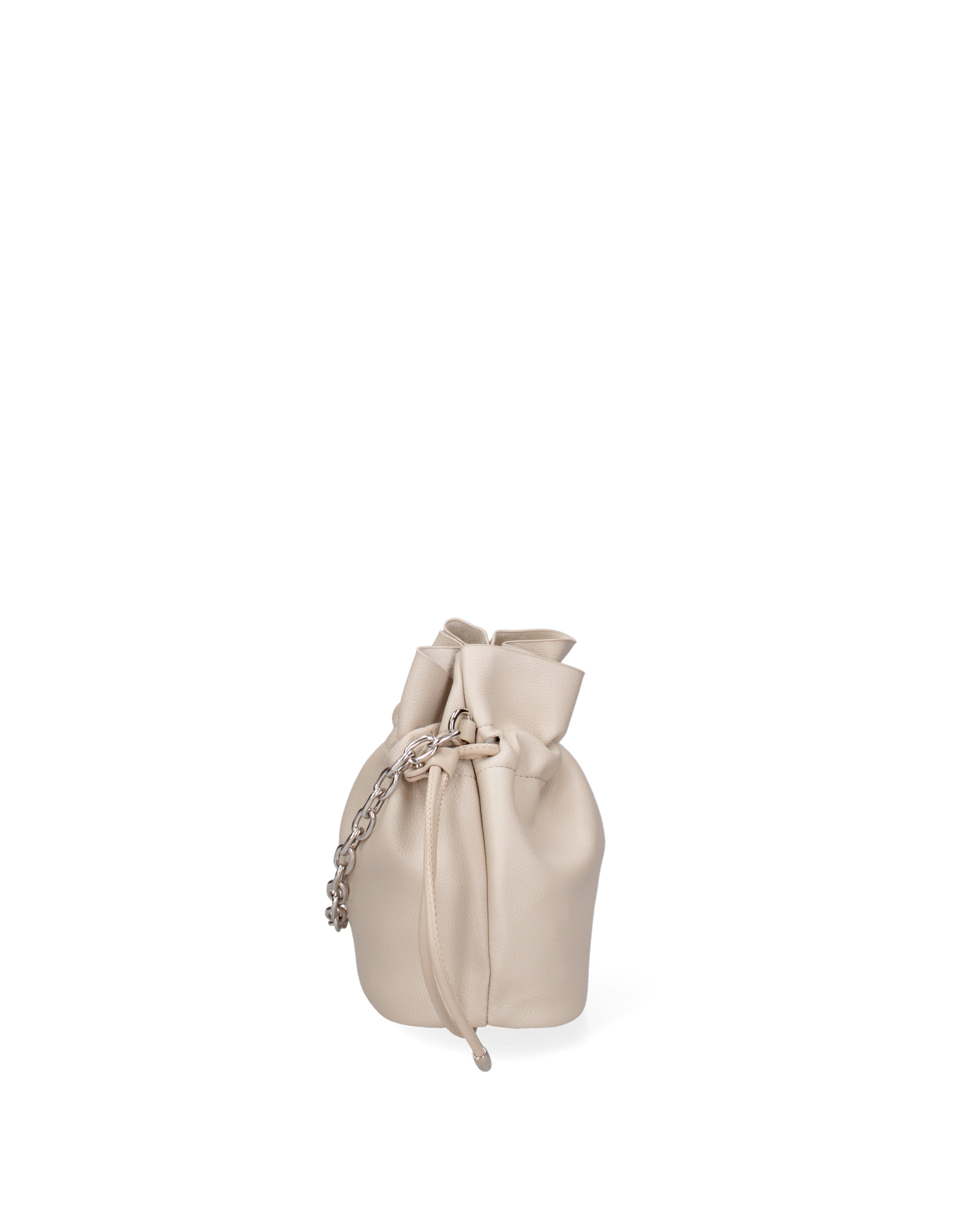 Borsa a secchiello da donna 100% PVC F6717-1-BEIGE David Jones