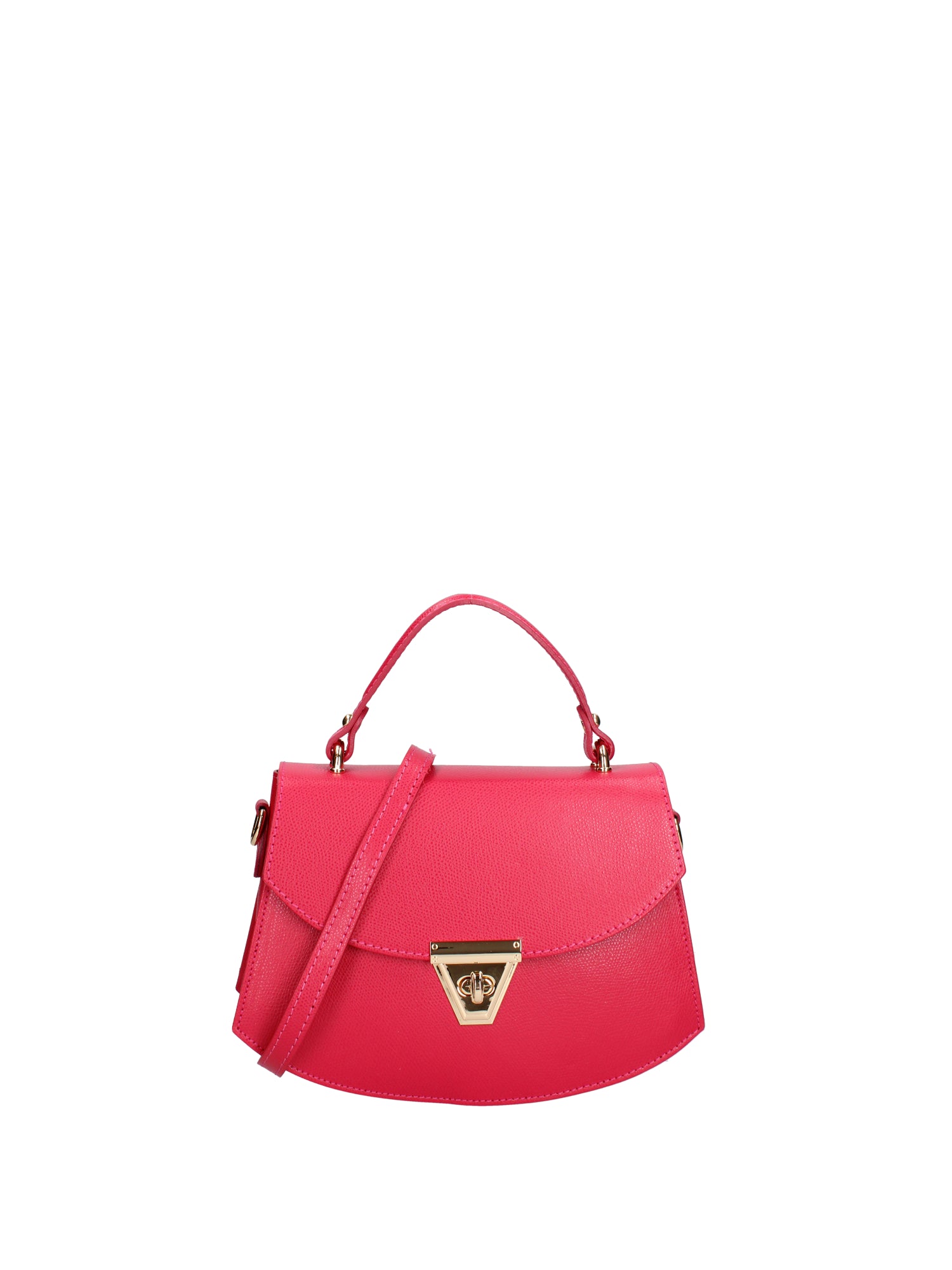Borsa a mano da donna 100% vera pelle 07202-P 628 FUXIA Roberta Rossi