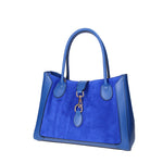 Jordana Borsa a mano da donna Vera pelle e suede 07150-L115 BLUETTE Viola Castellani