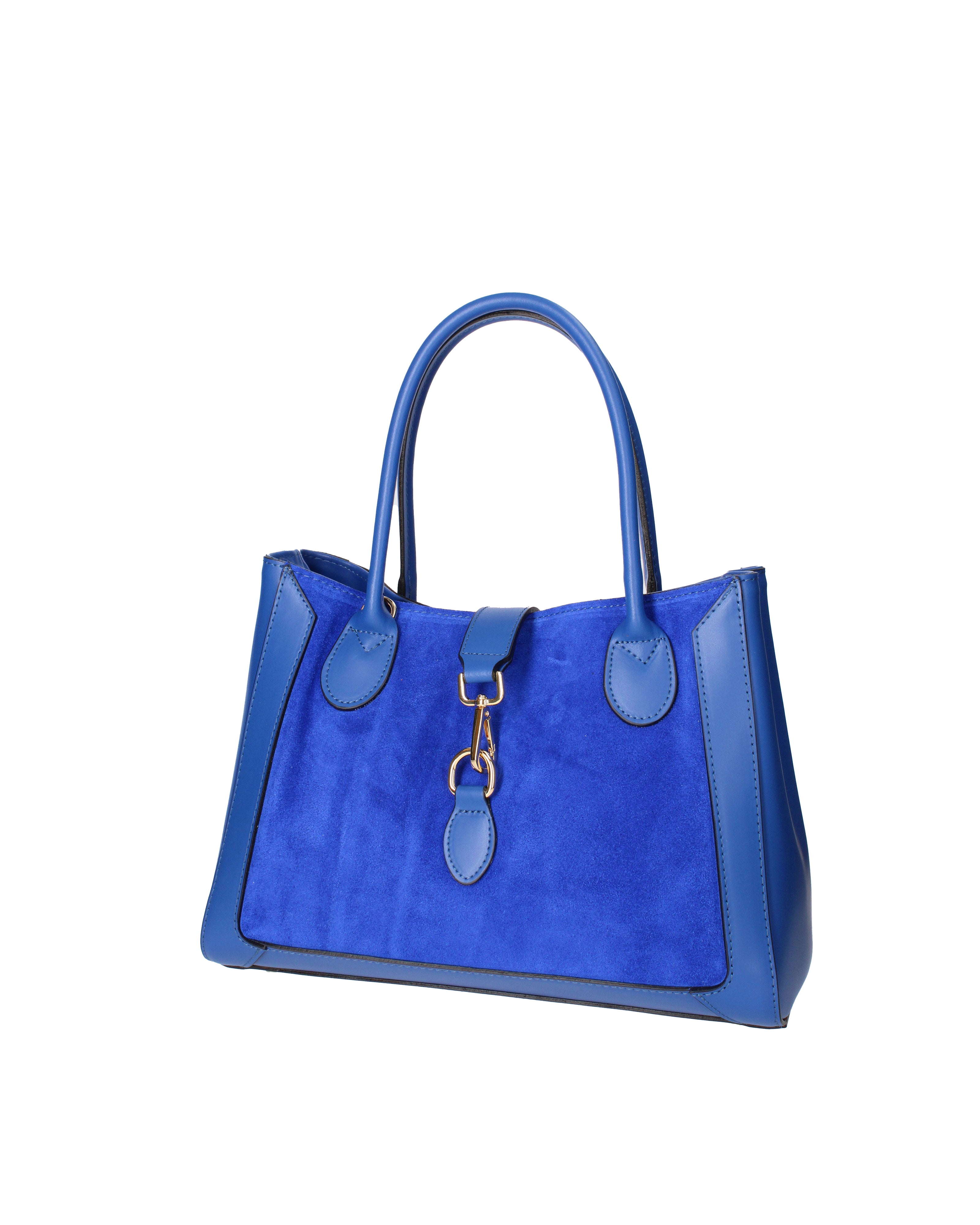 Jordana Borsa a mano da donna Vera pelle e suede 07150-L115 BLUETTE Viola Castellani