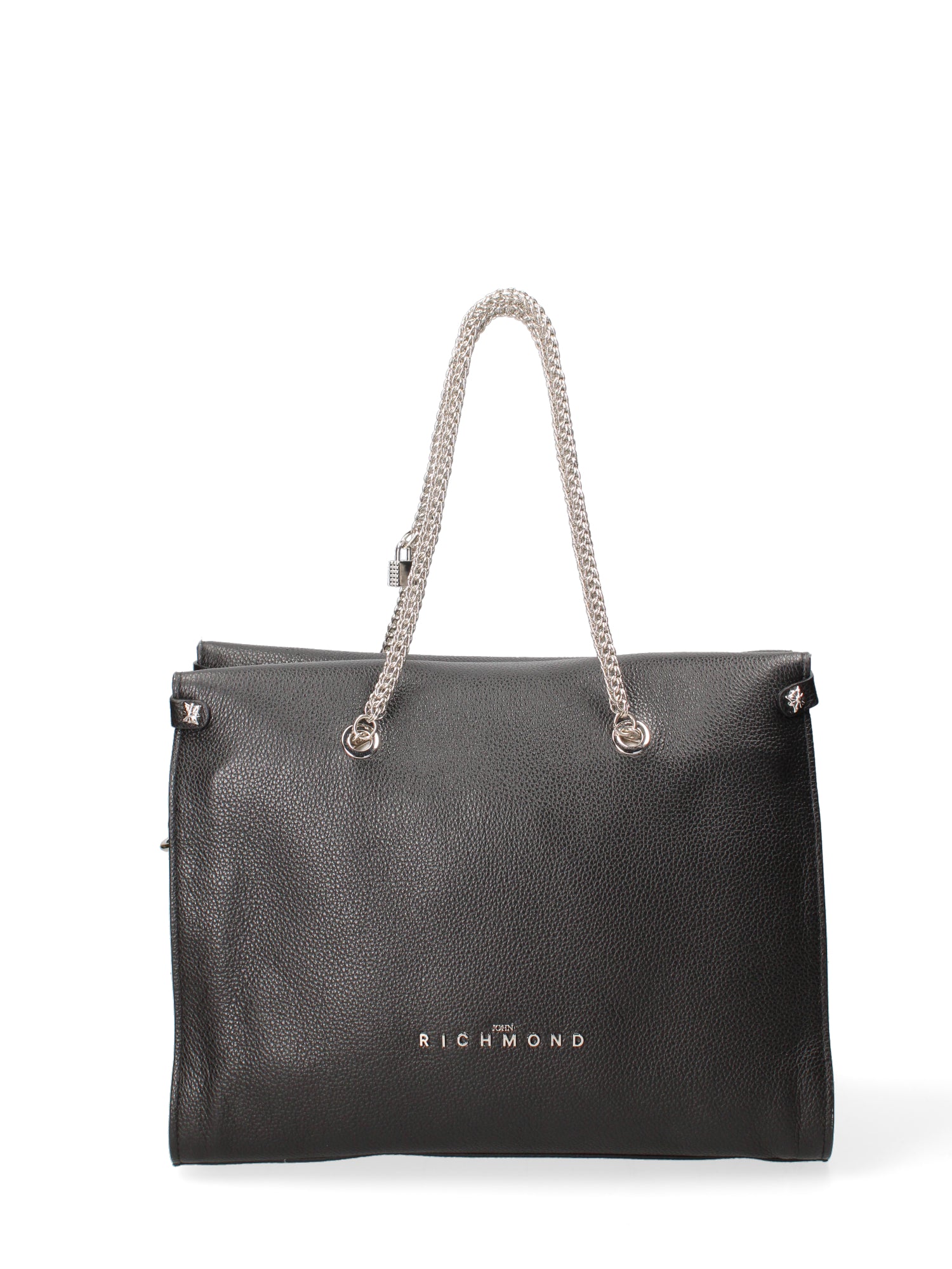 Borsa a spalla da donna Vera pelle JR-W-100-BLACK-SILVER John Richmond