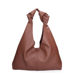 Borsa a spalla da donna 100% vera pelle 07156-D21 MARRONE Viola Castellani