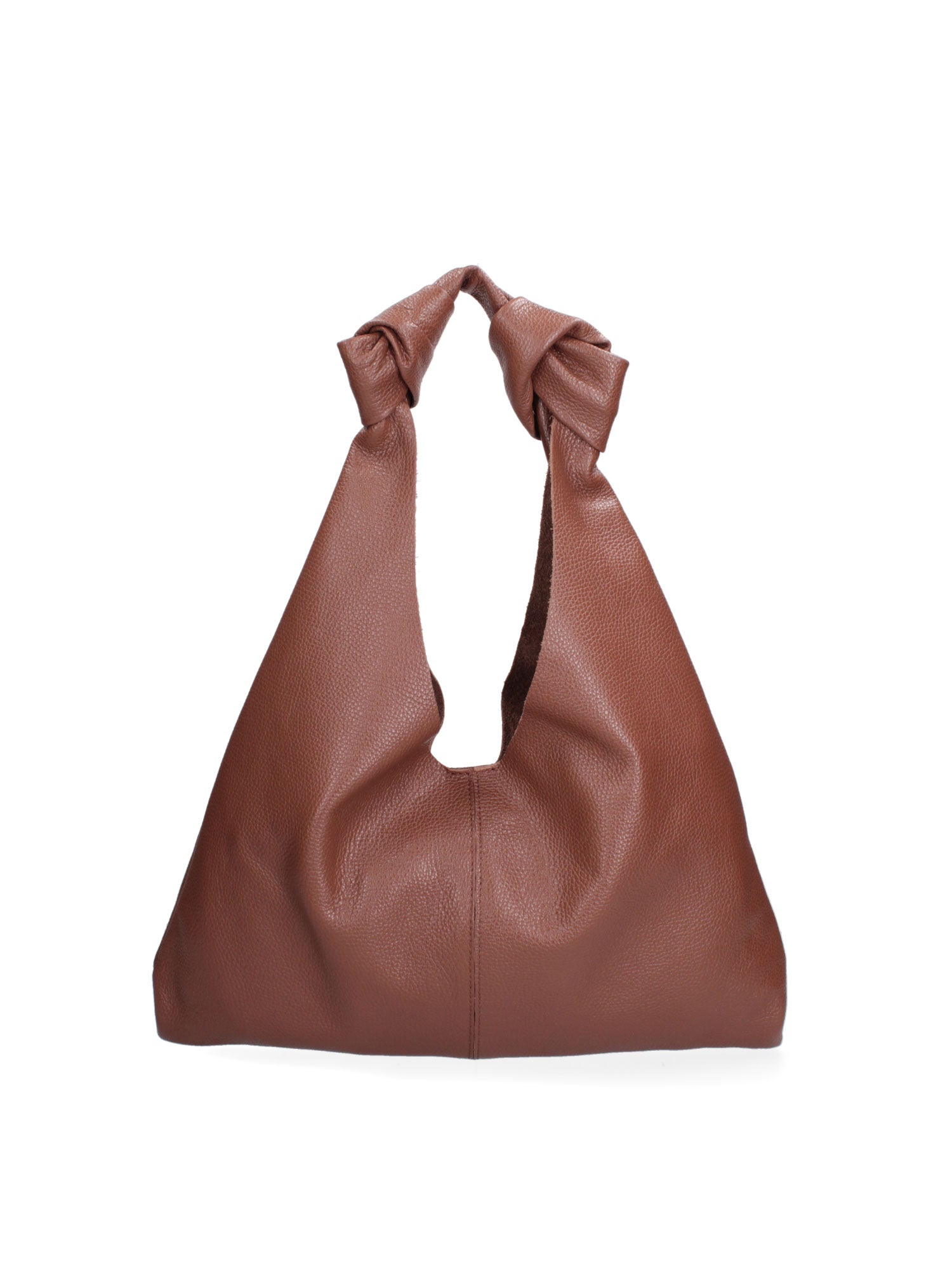 Borsa a spalla da donna 100% vera pelle 07156-D21 MARRONE Viola Castellani