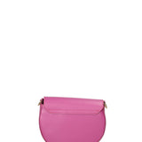 Borsa a tracolla da donna 100% pelle ruga JR-W-1017-D. FUXIA-GOLD John Richmond