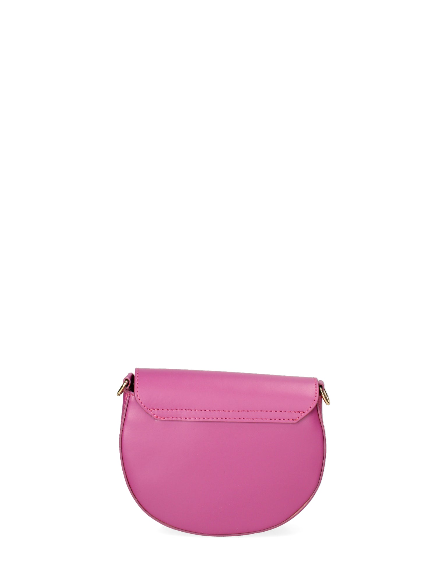 Borsa a tracolla da donna 100% pelle ruga JR-W-1017-D. FUXIA-GOLD John Richmond