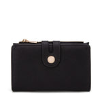 Portafoglio donna in pelle vegana Casual 798-2-2PT-BLACK Diana&co