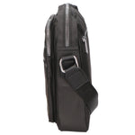 Borsa a tracolla uomo 100% pelle PU PCL3020-BLACK Northampton Polo Club