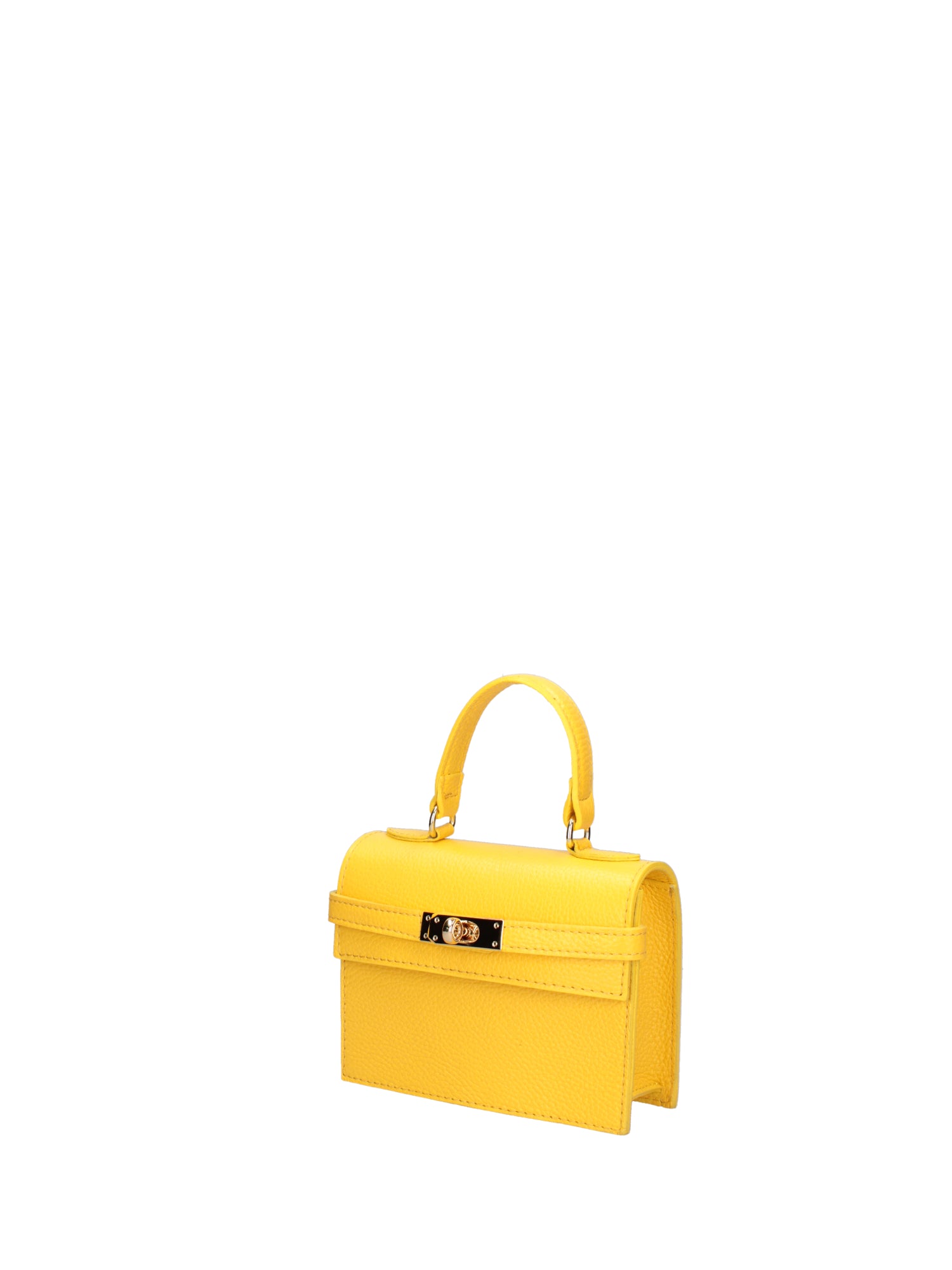 Borsa a mano da donna Vera pelle 07161-D504 YELLOW Roberta Rossi