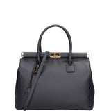 Aleria Borsa a mano da donna Vera pelle 8005-D26 BLU NAVY Gave Lux