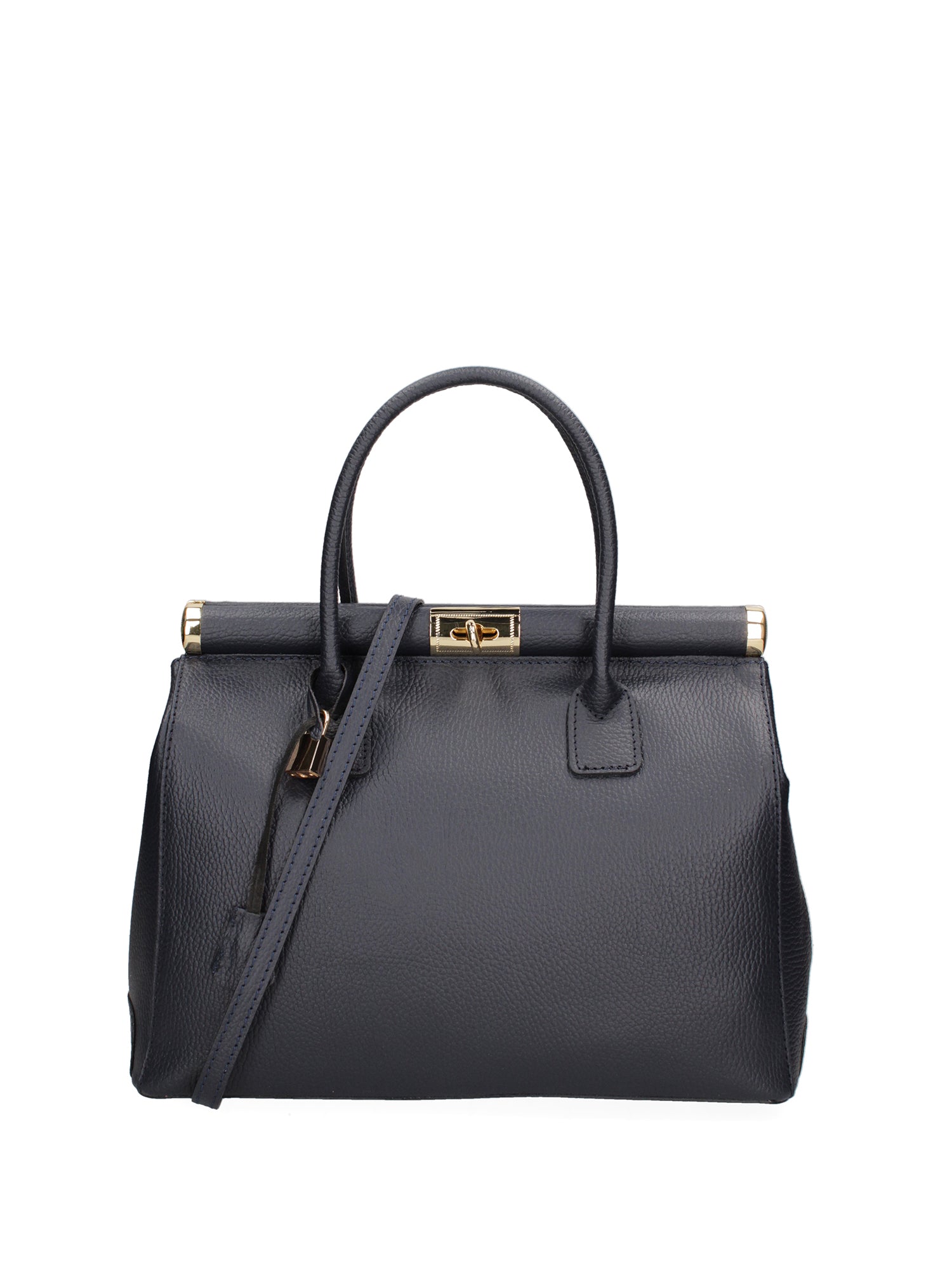 Aleria Borsa a mano da donna Vera pelle 8005-D26 BLU NAVY Gave Lux