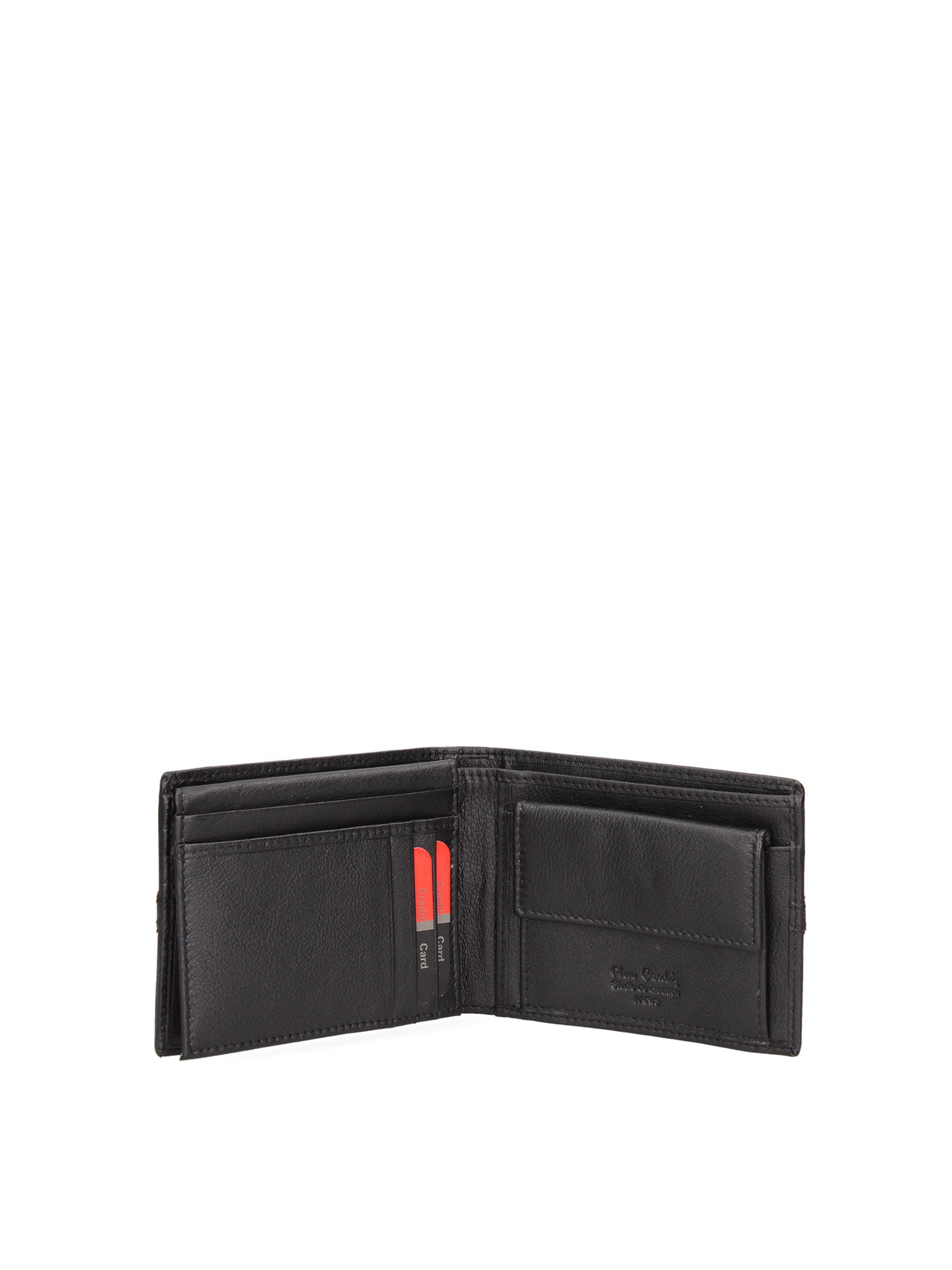 Portafoglio uomo in vera pelle Casual 8806-109-NERO-ROSSO Pierre Cardin