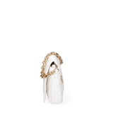 Borsa a spalla da donna Ecopelle DC3122-2-WHITE Diana&co