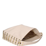 Erisia Chic Borsa a spalla da donna Vera pelle B17223-BEIGE Braccialini