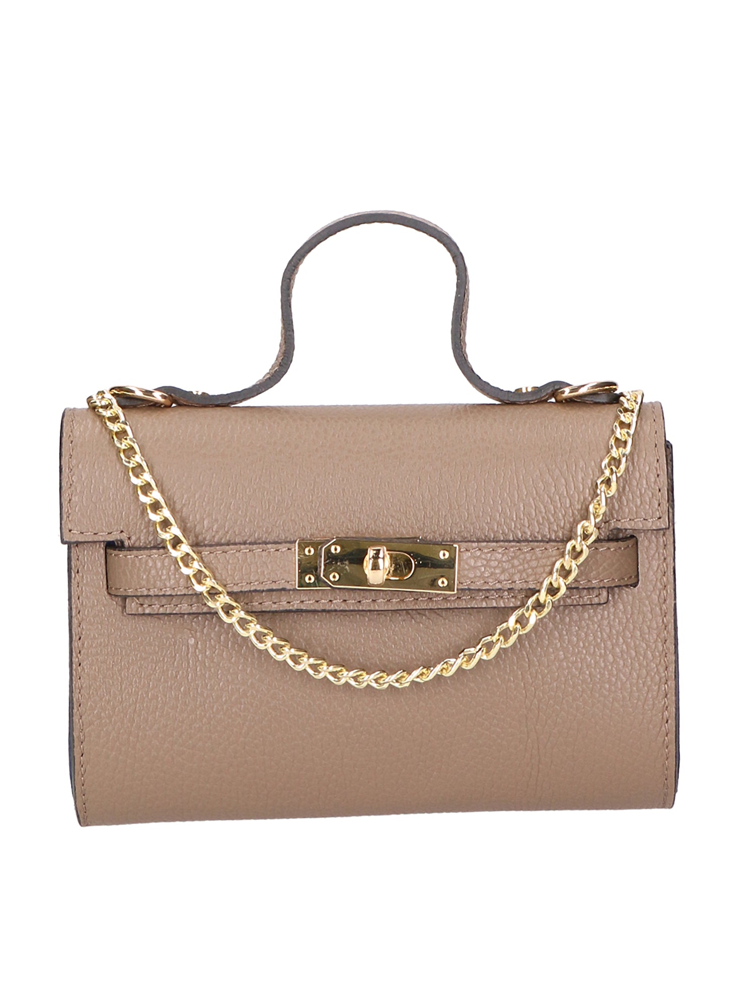 Uma Borsa a mano da donna Vera pelle 06525-D40 TAUPE Gave Lux