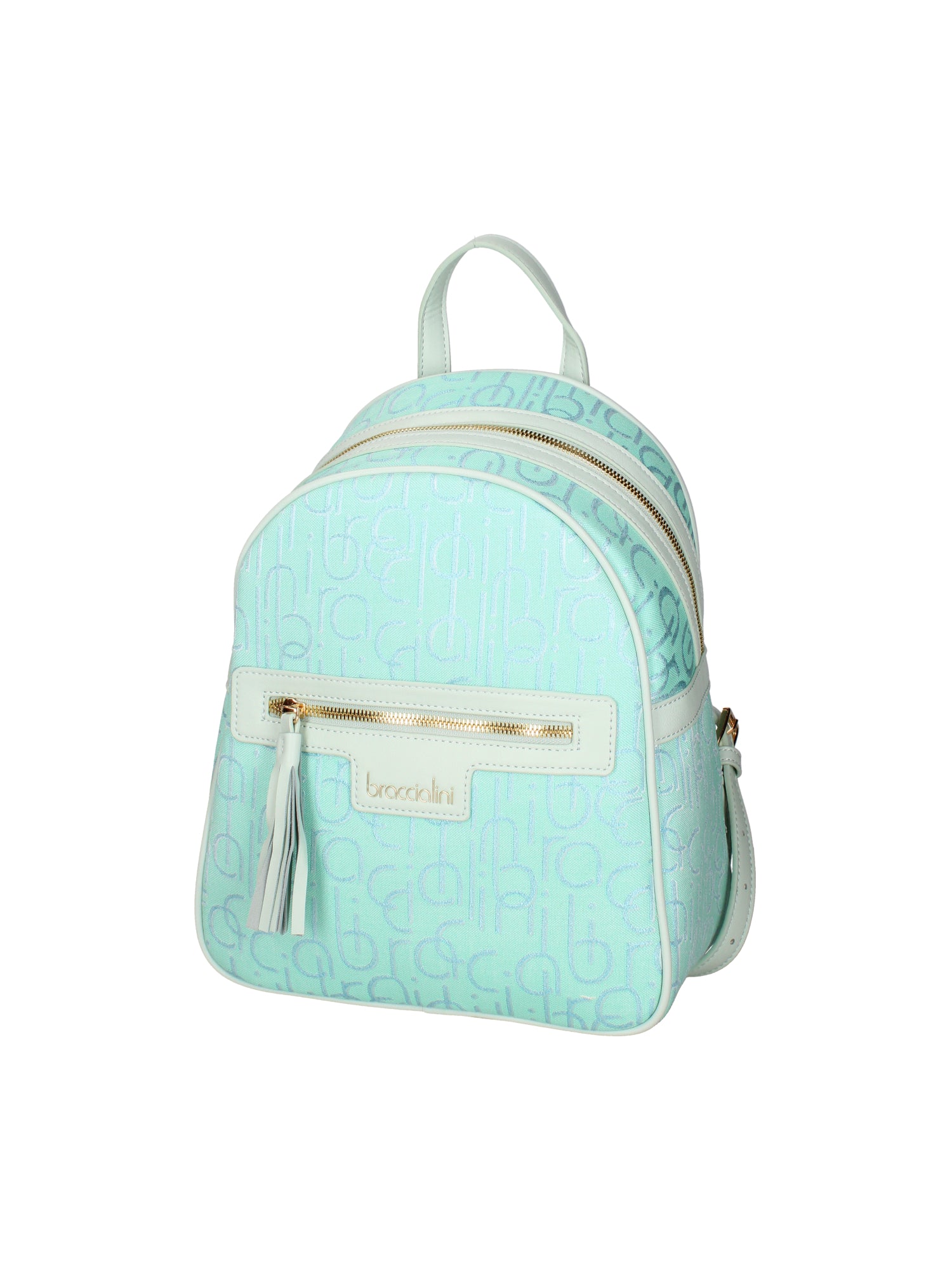 Valeria Ultra Zaino da donna 100% Poliuretano B16552-CELESTE Braccialini