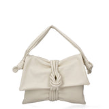Borsa a spalla da donna Vera pelle 07172-S37 LATTE Viola Castellani