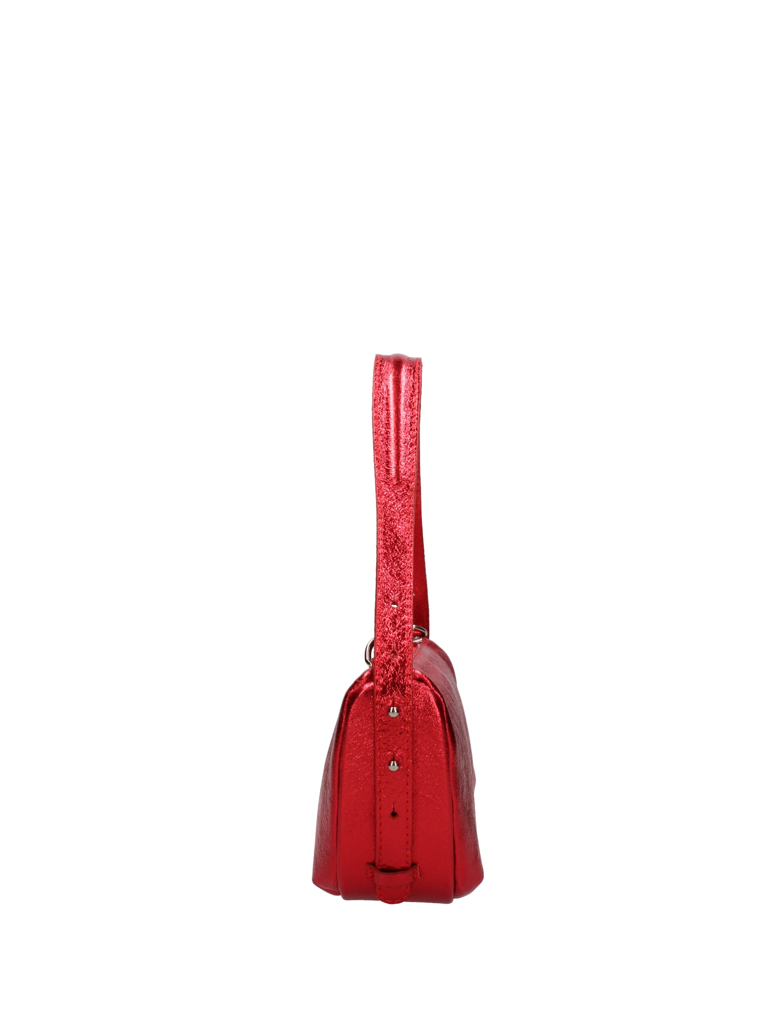 Borsa a spalla da donna Vera pelle e metallo 07228-L032 ROSSO Roberta Rossi