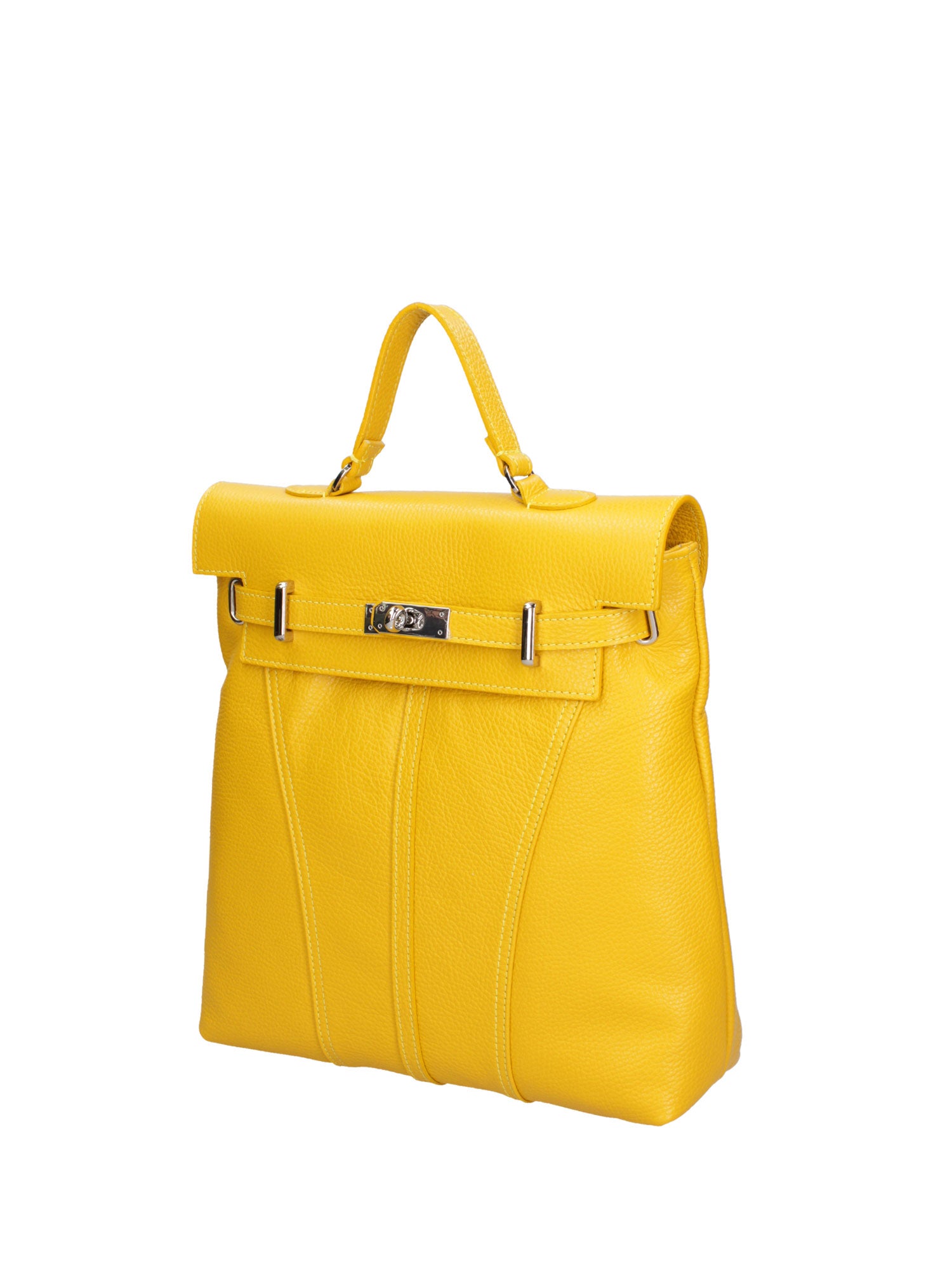 Borsa a mano da donna Vera pelle 07248-D04 GIALLO Roberta Rossi