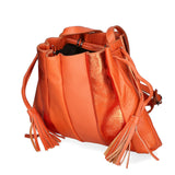 Elysia Borsa a spalla da donna Vera pelle 552043-ARANCIO ORANGE Gave Lux